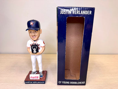 Figura de cabeza móvil de Justin Verlander de los Houston Astros, "Premio Cy Young" 2019