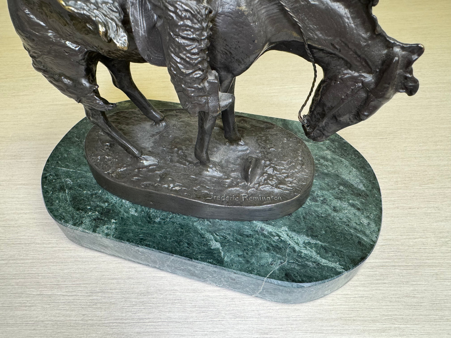 Frederic Remington Bronze Statue "The Norther"