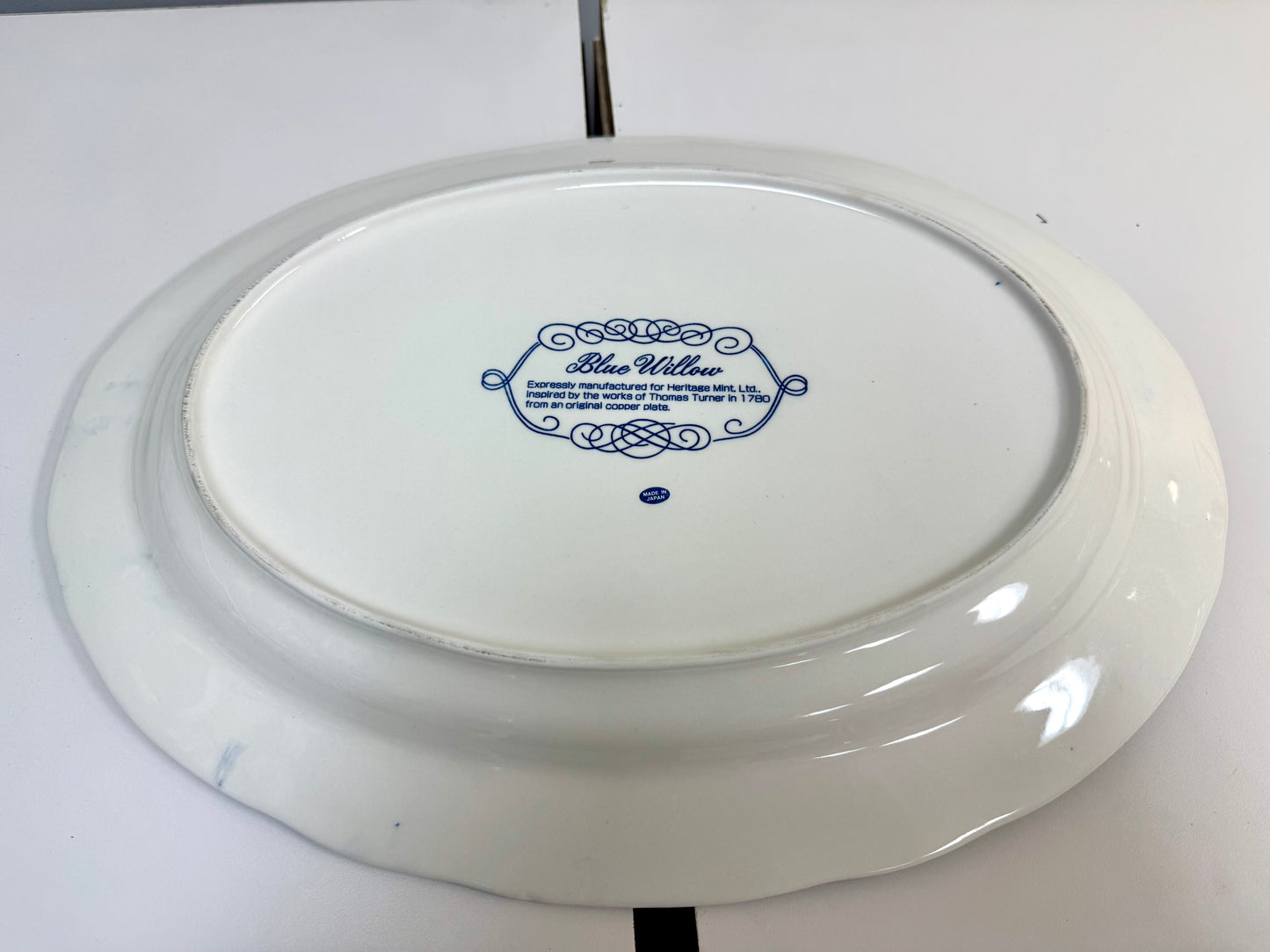Vintage Heritage Mint "Blue Willow" Platter