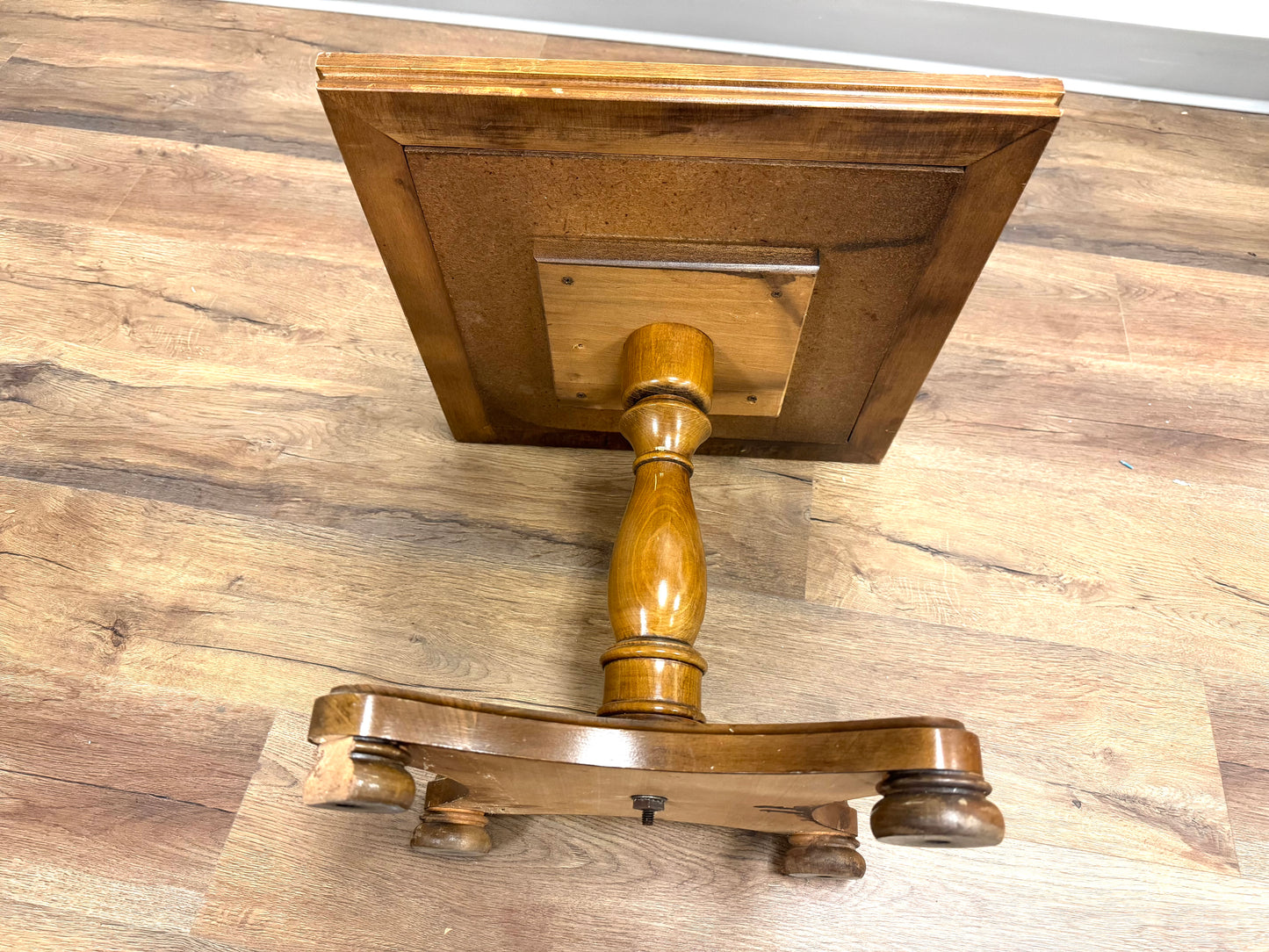 Midcentury Faux Marble Side Table