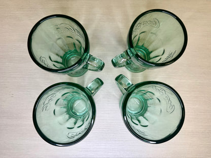 Coca Cola Libbey Green Glasses