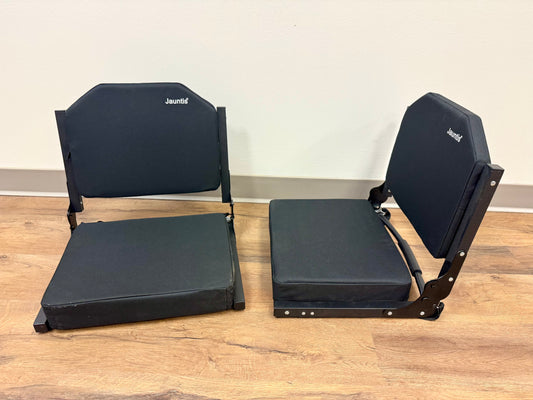 Jauntis Portable Black Stadium Seat