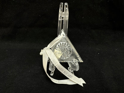 Waterford Crystal Christmas Ornament Times Square 2005 "Hope for Wisdom"