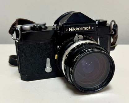 1960s Nikkormat FTN 35mm Film Camera & Lenses Set
