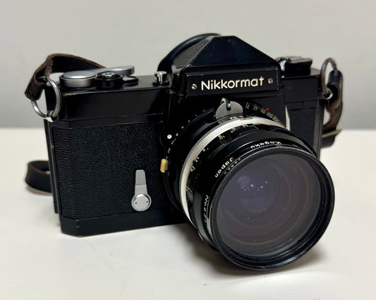 1960s Nikkormat FTN 35mm Film Camera & Lenses Set