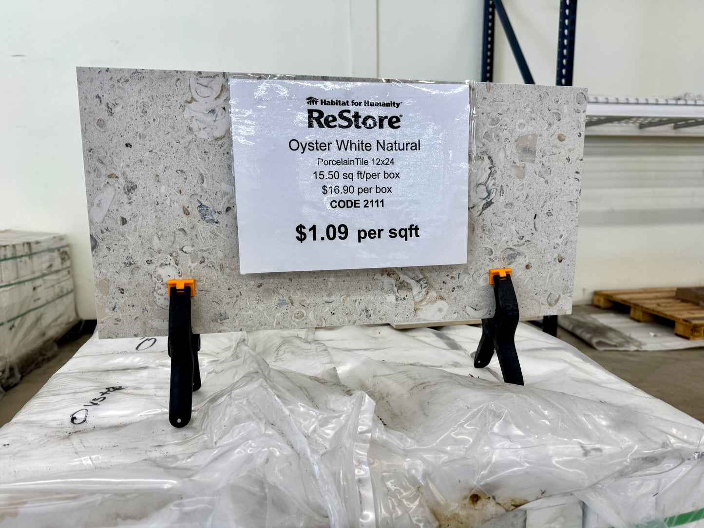 Oyster White Natural Tile