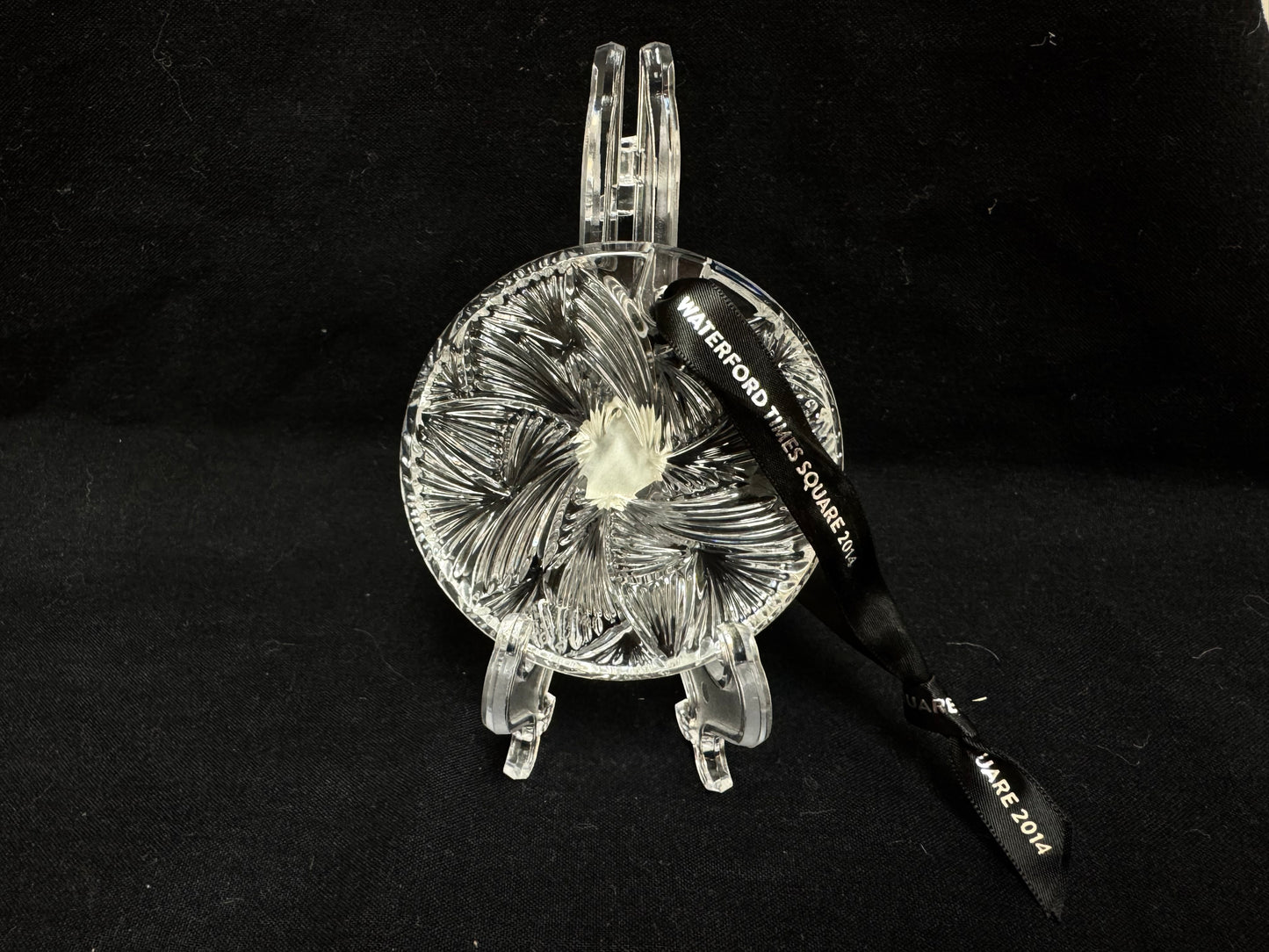 Waterford Crystal Christmas Ornament Times Square 2014