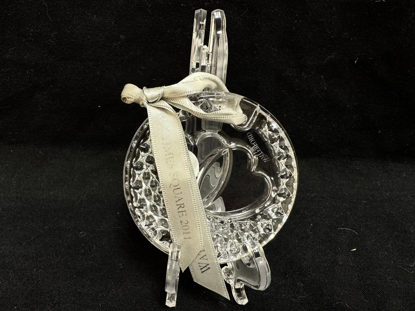 Waterford Crystal Christmas Ornament Times Square 2011 "Let There Be Love"