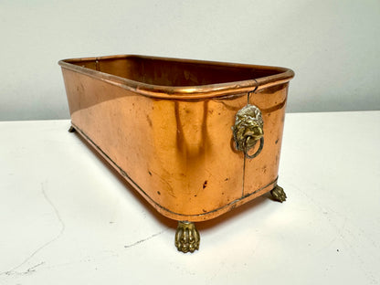 Antique Copper Windowsill Planter