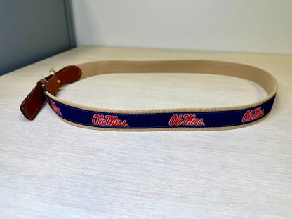 Ole Miss Ribbon Belt