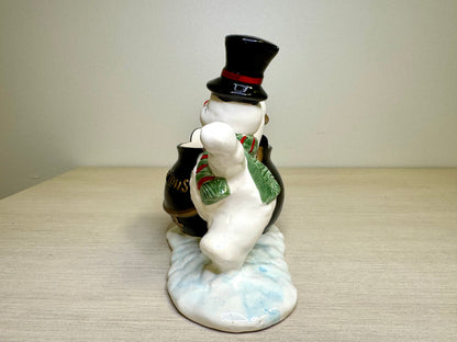 1992 Holland Floral Ceramic Snowman
