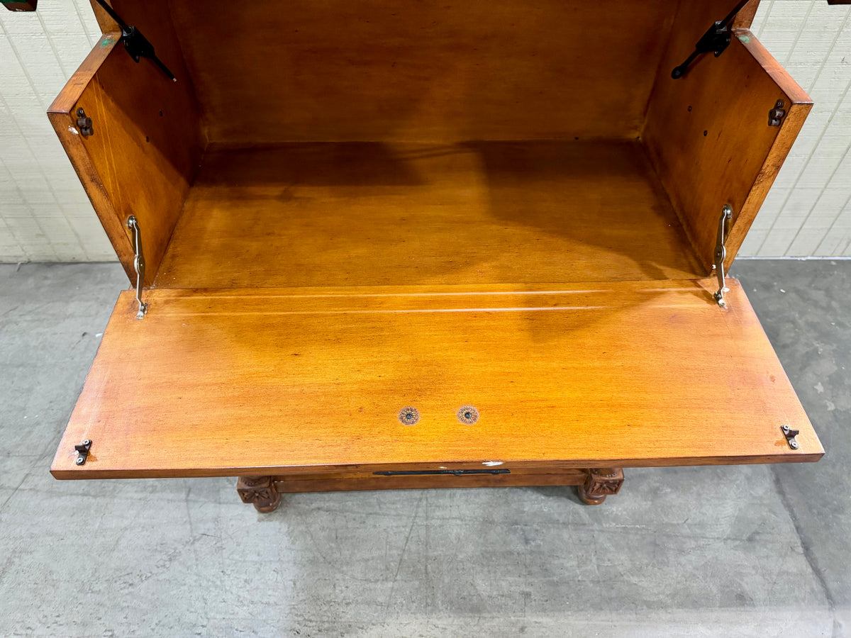 Carved Wooden Bar Cabinet