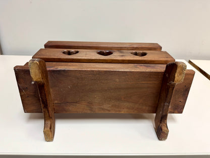 Wooden Heart Magazine Rack