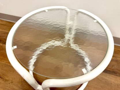 Midcentury Modern Glass Top Table