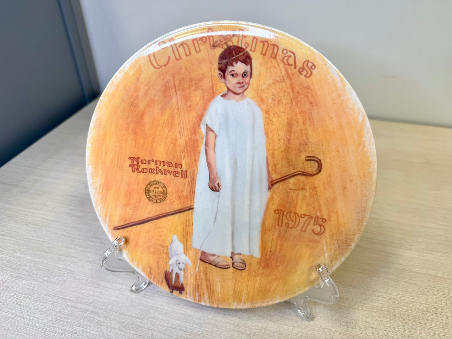 Norman Rockwell 1975 Christmas Plate