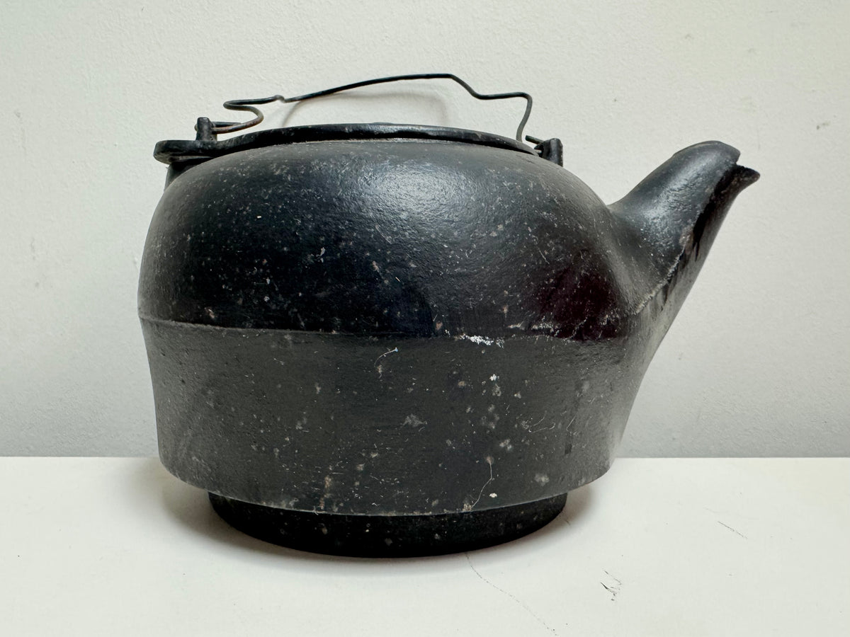 Antique Cast Iron Teapot