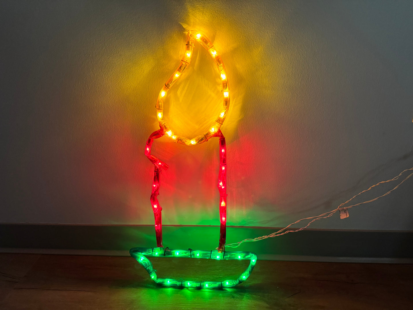 1990s Mr. Christmas Light Up Candle Decoration