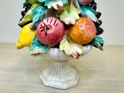 Fratelli Mollica & Co. Italian Capodimonte Fruit Sculpture