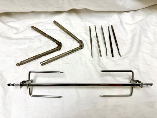 Metal Nutcrackers, Picks, & Roasting Skewer