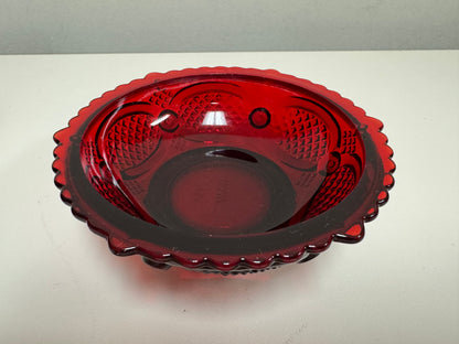 Avon 1876 Ruby Red Dessert Bowls