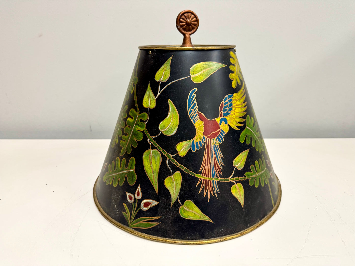 Copper Tipped Metal Lamp Shade