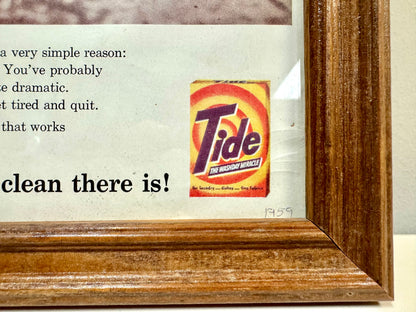 1959 Tide Magazine Print Advertisement Framed