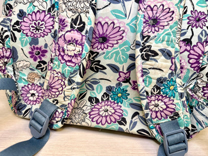 Vera Bradley "Penelope Garden" Pattern Backpack