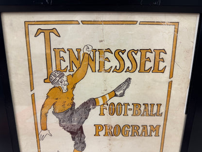 1925 Reproduction Tennessee Vols Football Program Artwork