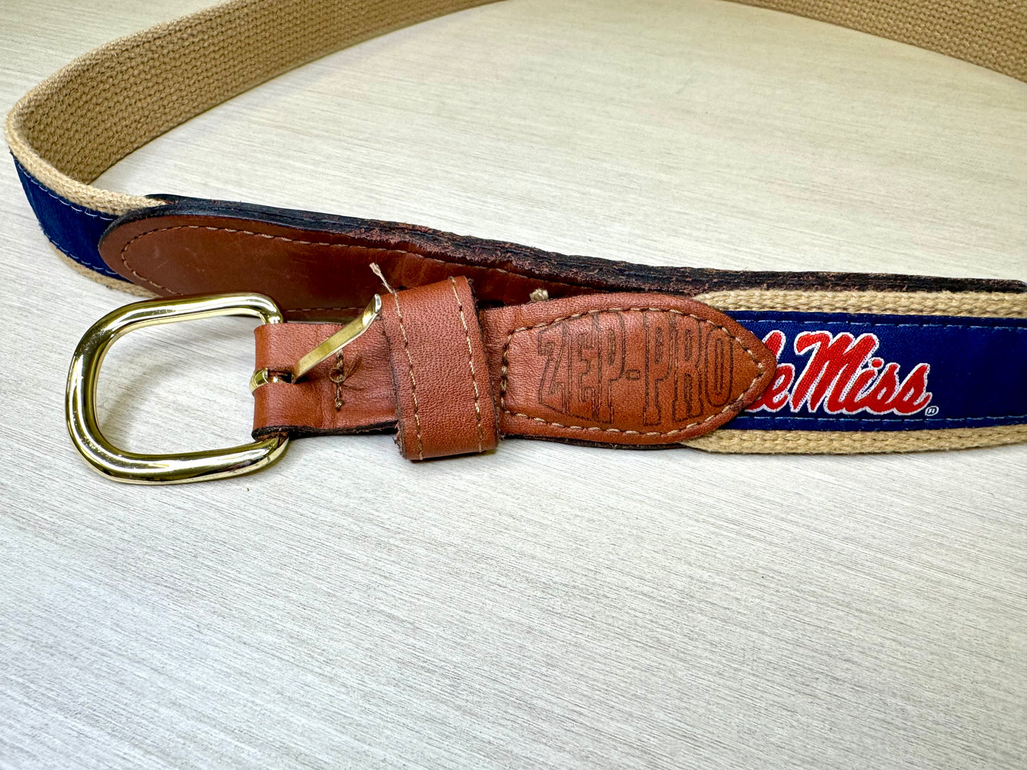 Ole Miss Ribbon Belt