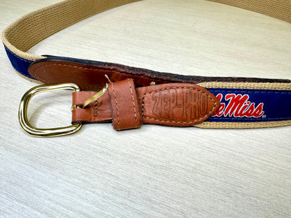 Ole Miss Ribbon Belt
