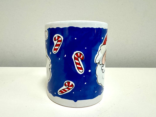 Cartoon Santa Christmas Mug