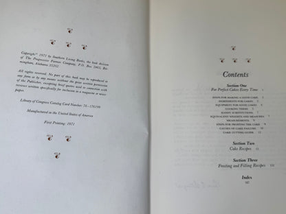 1971 Southern Living Homemaker's Cookbook Cakes