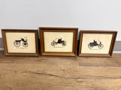 Antique Wagon & Automobile Art Set