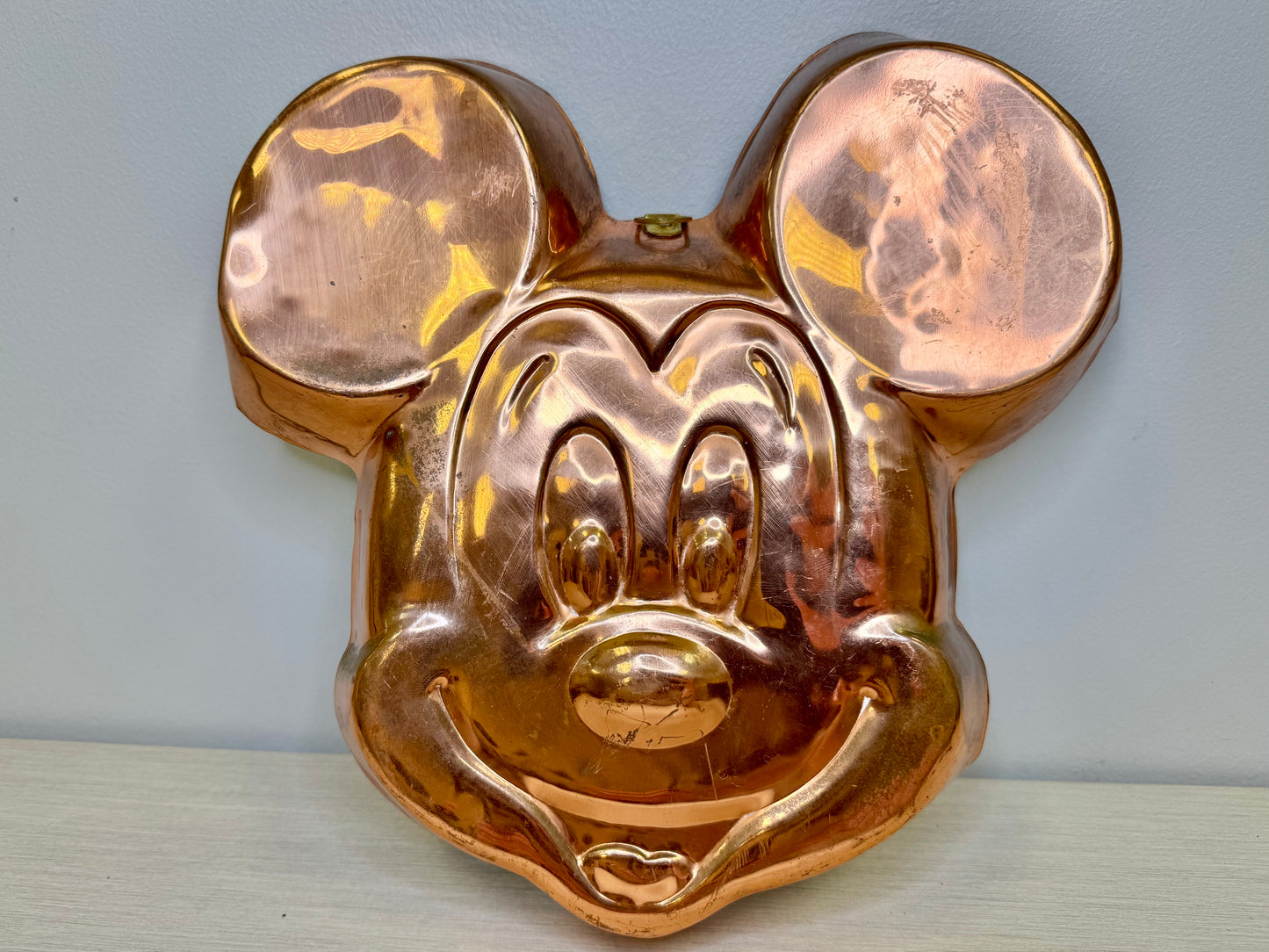 Vintage Copper Mickey Mouse Jello Mold