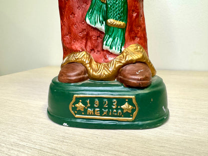 Vintage Porcelain Santa Statue