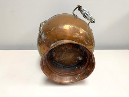 Antique Copper Coal Scuttle