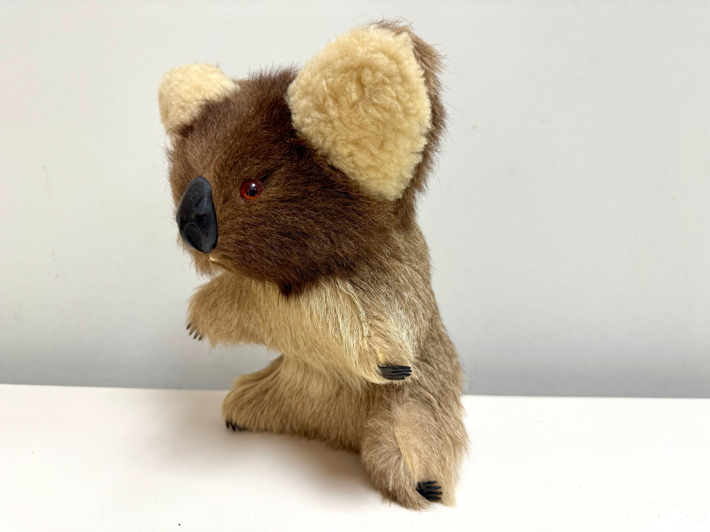 Vintage Real Fur Koala Stuffed Animal