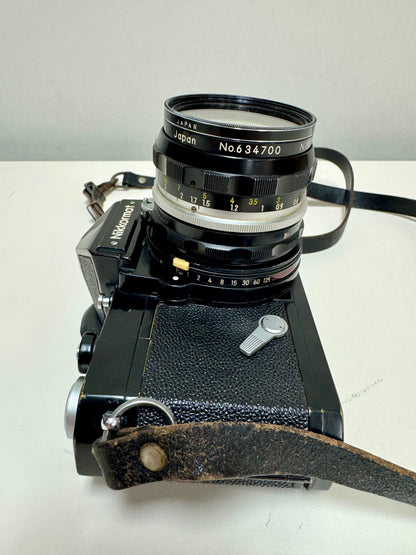 1960s Nikkormat FTN 35mm Film Camera & Lenses Set
