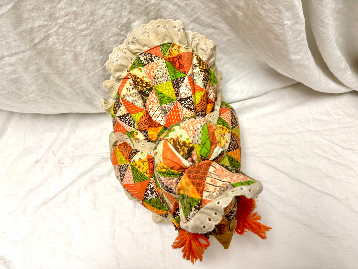 Handmade Quilted Turkey Stuffed Animal Decoration