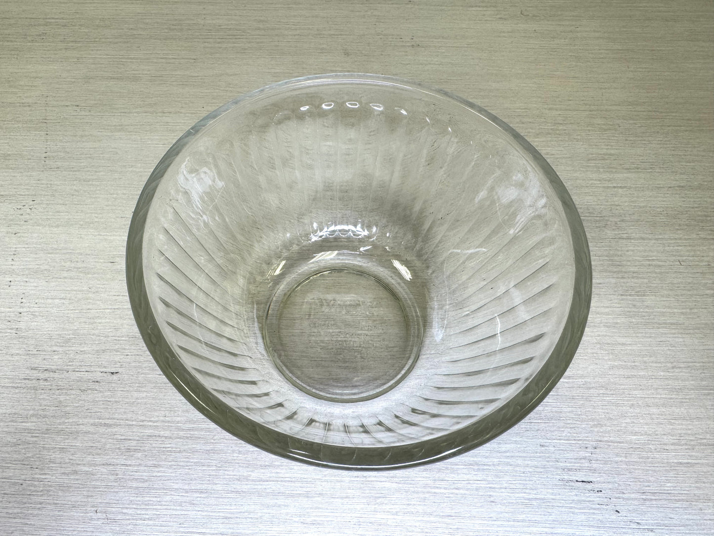Pyrex Ribbed Glass Bowl