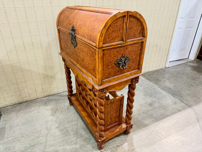 Carved Wooden Bar Cabinet