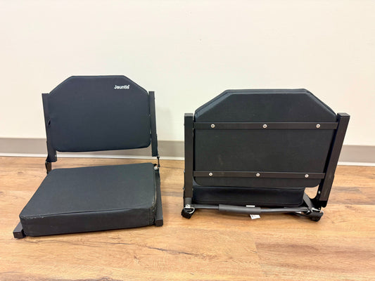 Jauntis Portable Black Stadium Seat