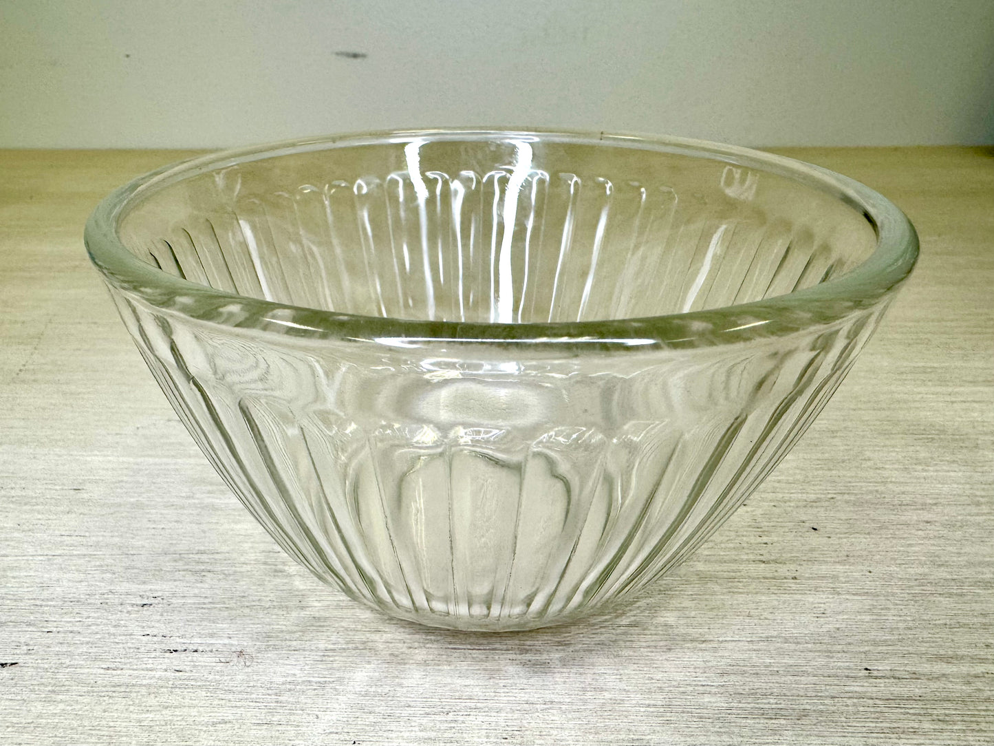 Pyrex Ribbed Glass Bowl