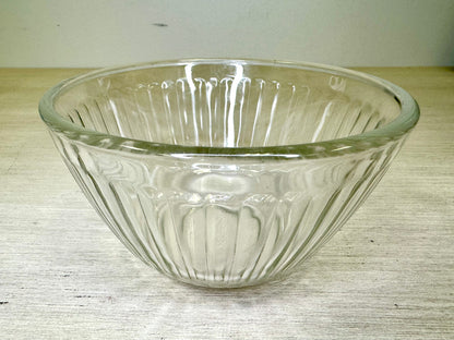 Pyrex Ribbed Glass Bowl