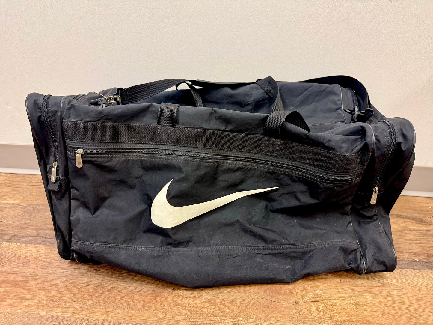 Large Black Nike Sports Duffel Bag