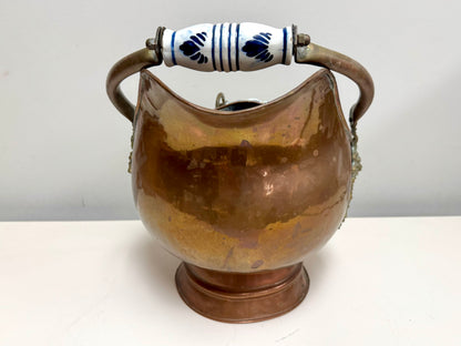 Antique Copper Coal Scuttle