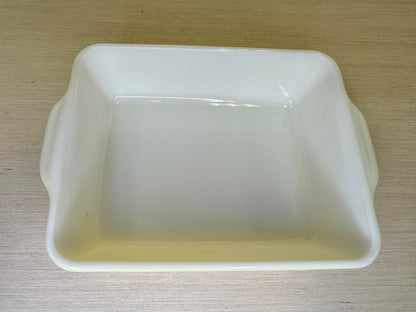 Recipiente para nevera Pyrex de vidrio opalino amarillo de los años 50 n.º 503C