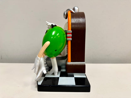 Dispensador de dulces tocadiscos M&M's rojo y verde de los 90