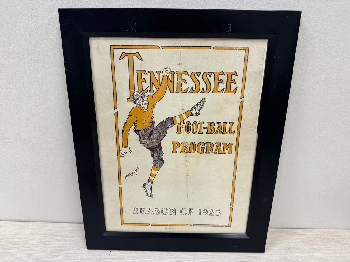 1925 Reproduction Tennessee Vols Football Program Artwork