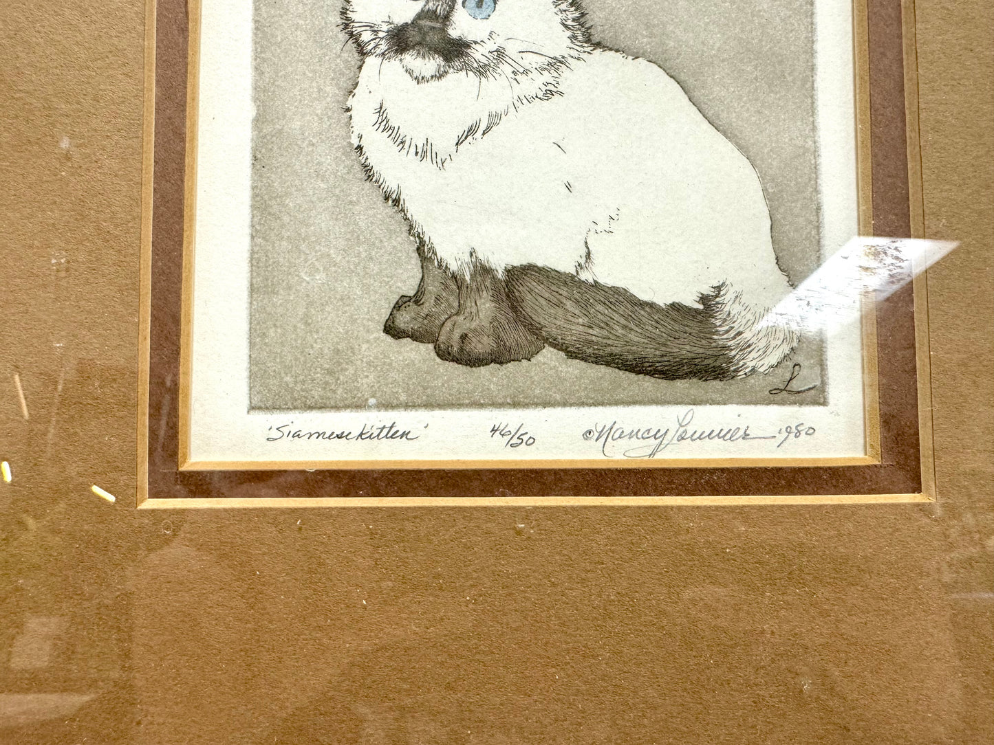 1980s "Siamese Kitten" Artwork